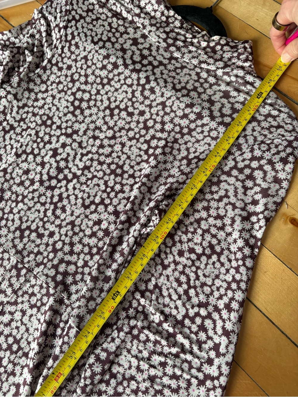 Samsoe Sz XS Fritta Floral Cottagecore Long Sleeves Maxi Dress In Choco Aster - Picture 10 of 14